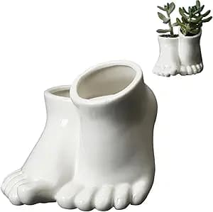 Funky Footed Succulent Sacrificial Shrine: The Human Feet Planter for Your Most Dreadful Plants