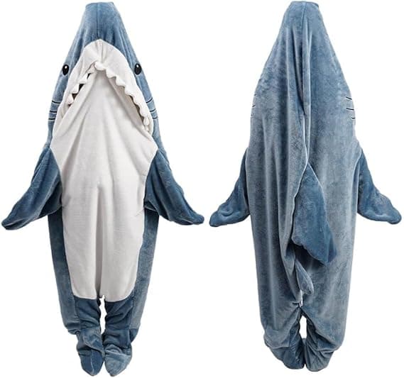 Chomp-On-This Shark Attack Snuggle Cloak – For The Fin-Feeding Frenzy!