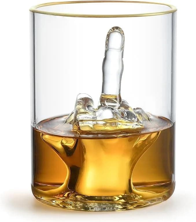 The 'Cheers, You Jerk!' Whiskey Glass – For When You Just Can’t Hold Back the Sass