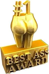 Best Dimensional Distraction - Hilarious Best Boobs and Ass Awards Trophy, Perfect for Pranking Friends and Coworkers