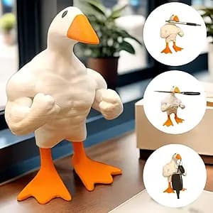 Waddling Gains: The Bodybuilding Duck Statue for Outrageous Home Decor and Key Holding Shenanigans
