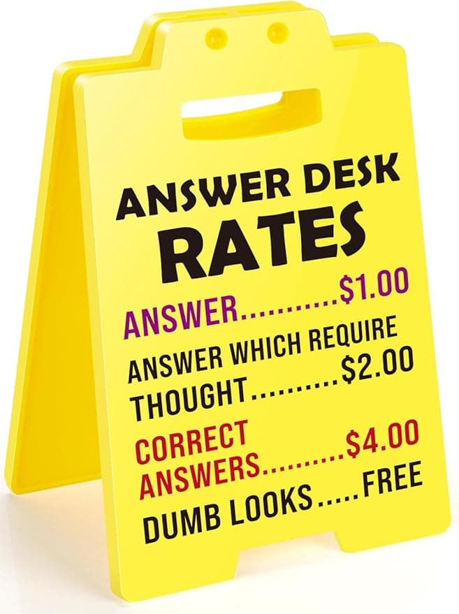Pricey Psychiatrist or Fun-Employment Desk Sign: Choose Wisely!