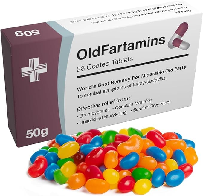 OldFartamins: The Chewy Concoction of Mortality – Perfect for Those Who Age Like Fine Milk!