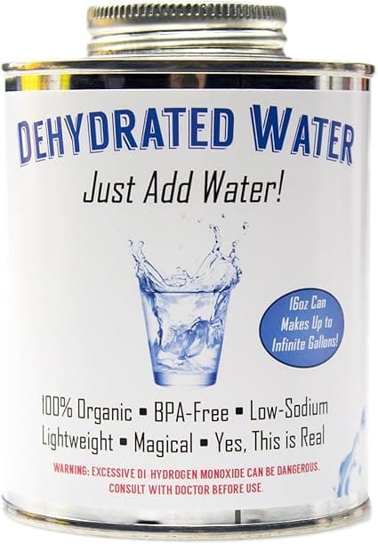 Witty Yeti's Dehydrated Water: The Refreshingly Useless Survival Essential!