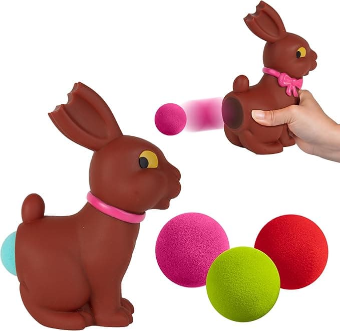 Chocolate Bunny Foam Ball Shooter - Epic Easter Fun for Kids!