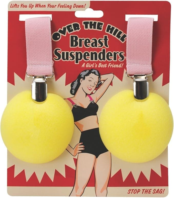 Laugh-Out-Loud Over-The-Hill Boob Suspenders – A Side-Splitting Gag Gift!