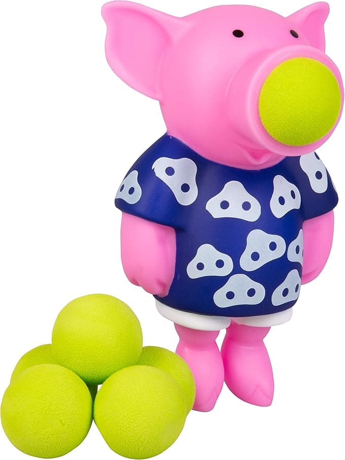 Pig Launcher of Chaos: Foam Ball Catapult for Anarchy and Childhood Shenanigans