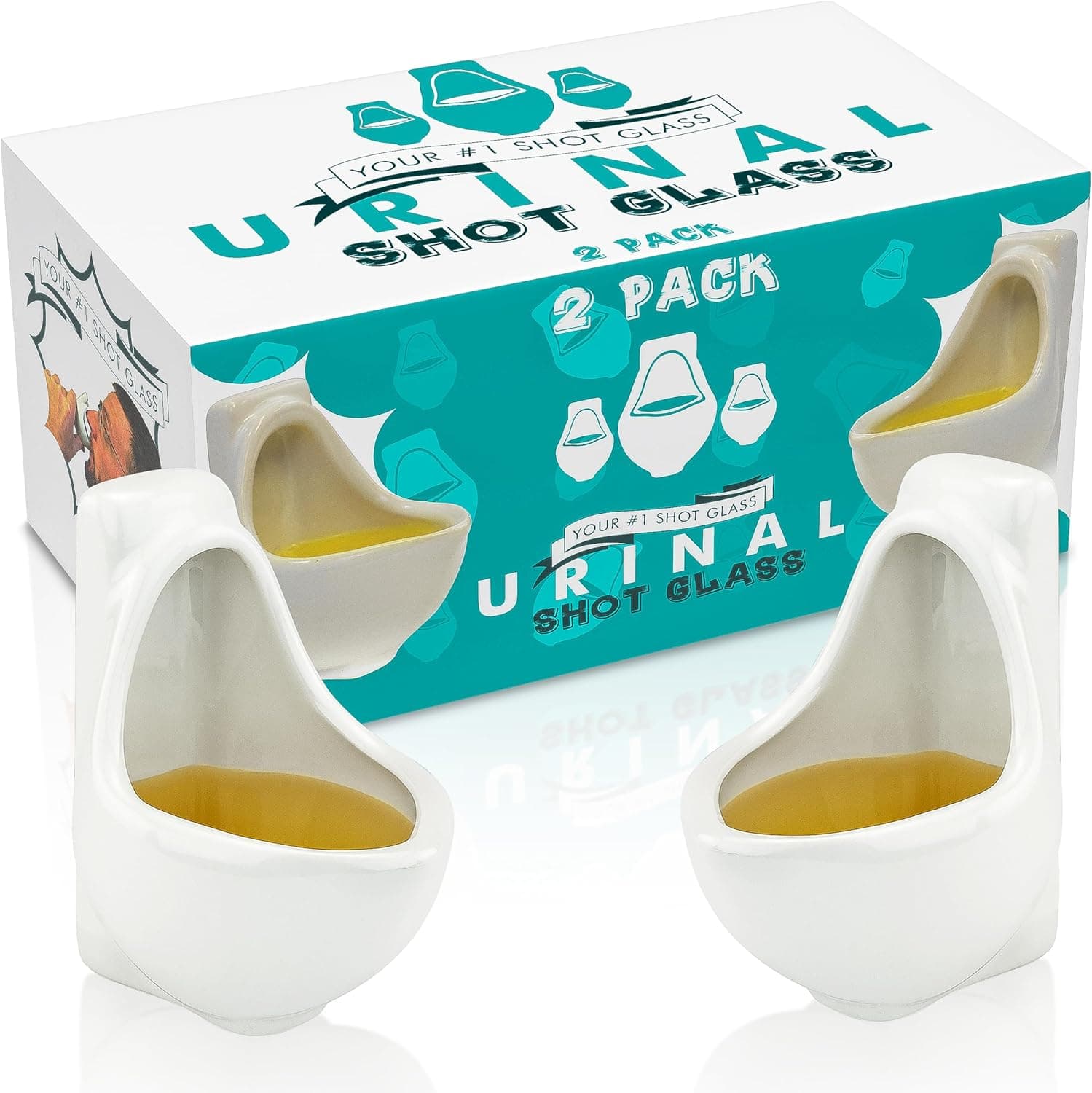 Toilet Time Travel Shot Glasses (Set of 2) – A Gift for the Sippin’ & Sidetracked