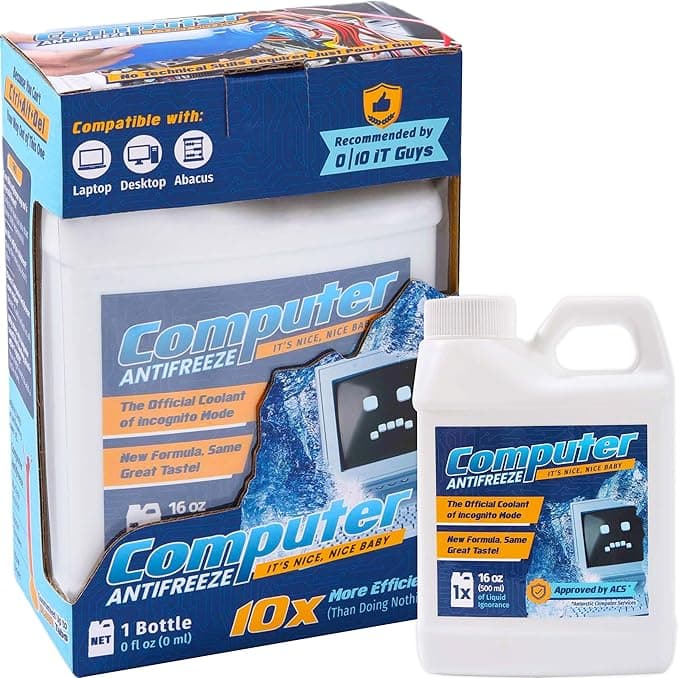 Witty Yeti's Computer Antifreeze - The Ultimate Gag Gift for Office Shenanigans!